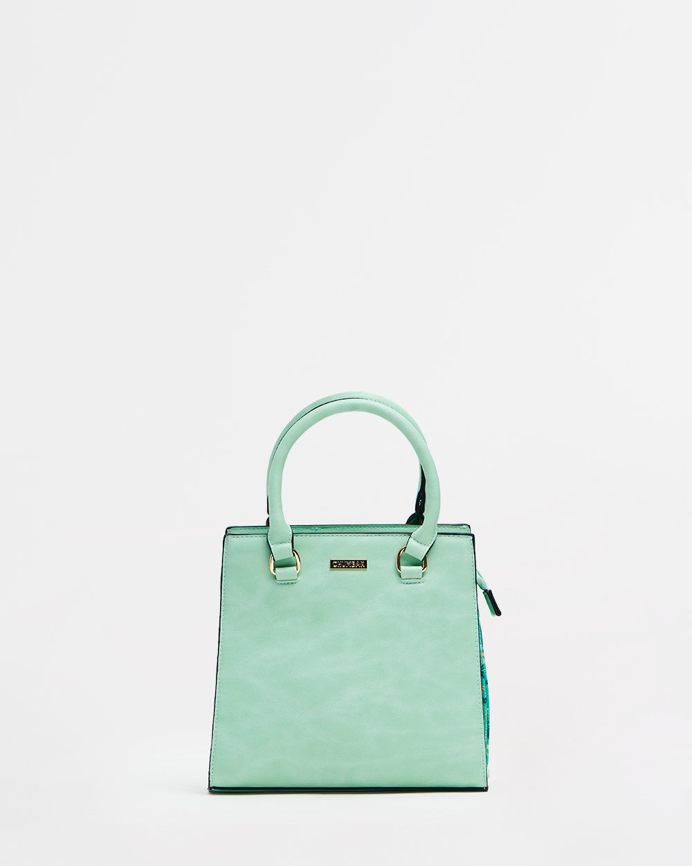 Neon Floral Hand Bag - Neon Green