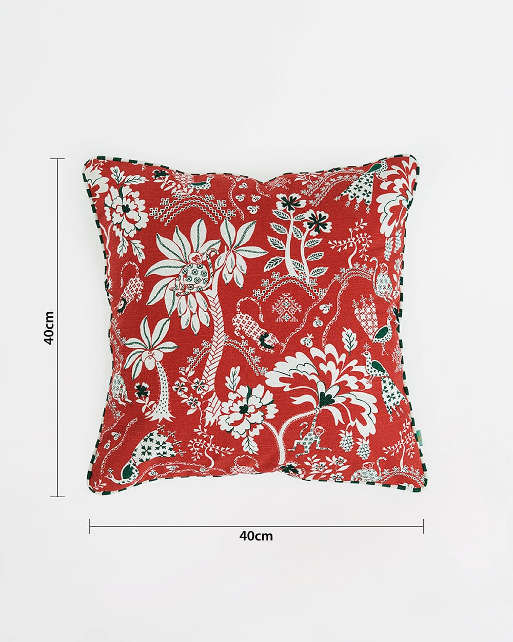 Chumbak Bageecha 16" Kasuti Cushion Cover Set | Set of 3