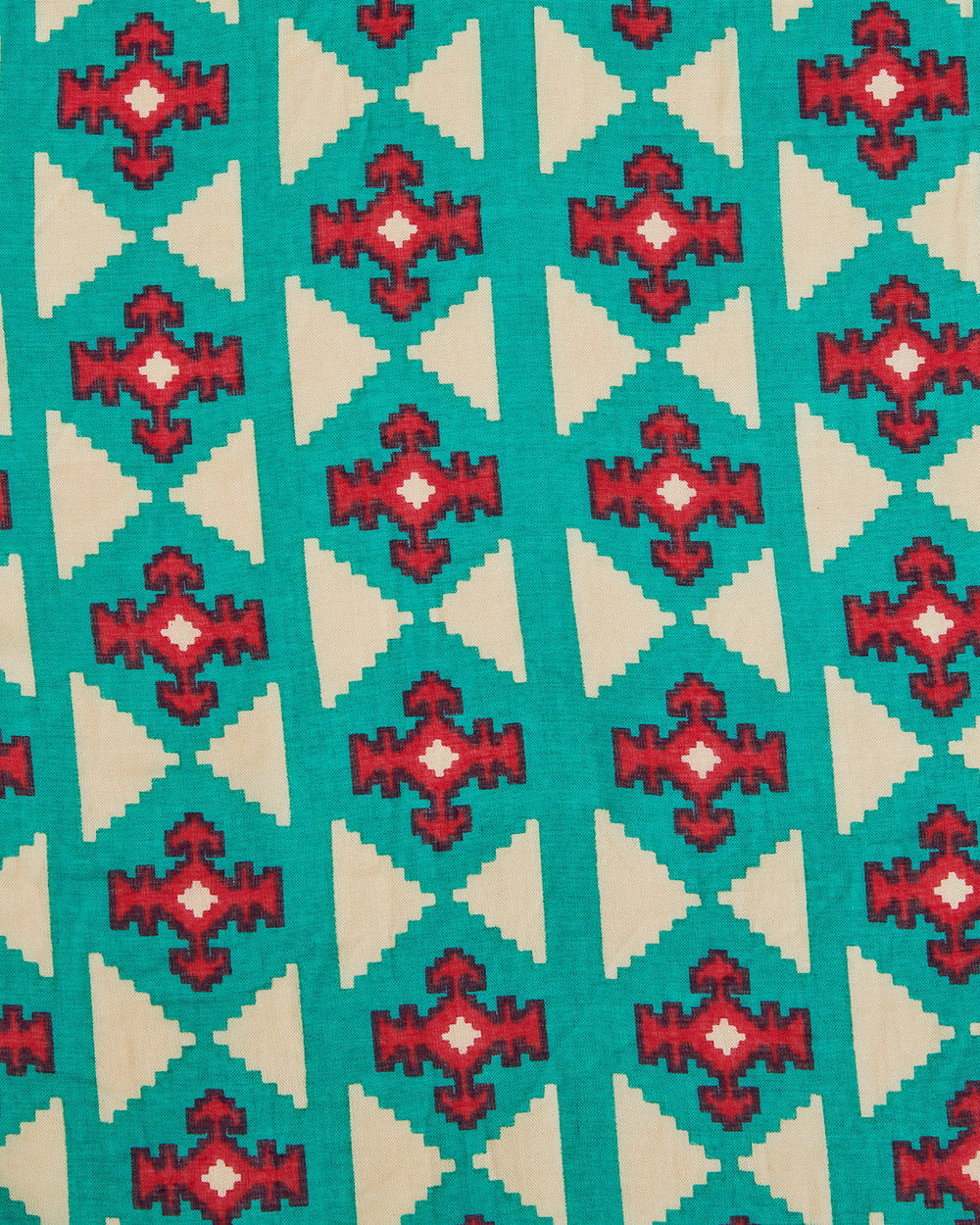 Mercado Aztec Tassels Scarf - Rectangular
