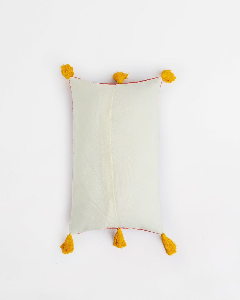 Chumbak Moroccan Mirror work Cushion with Tassele – 30X50 CM