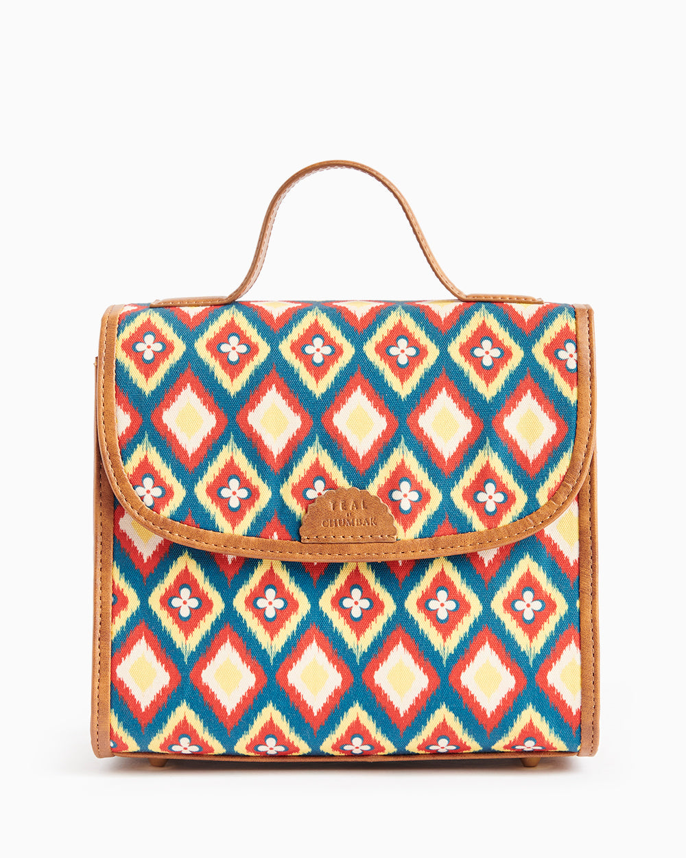 Teal by Chumbak Ikkat Glow Crossbody Bag