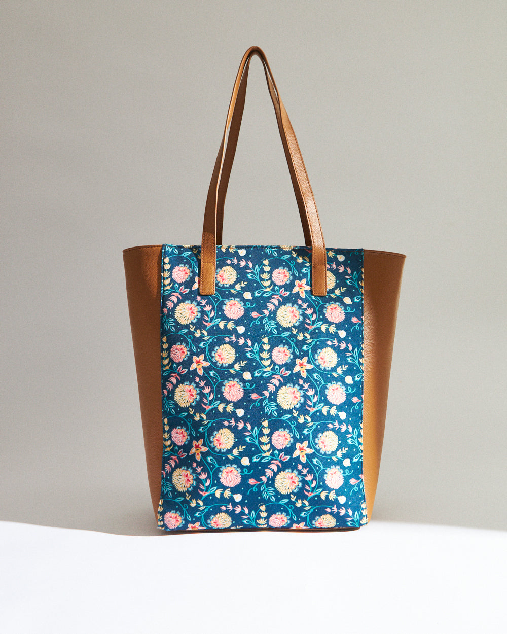 Teal by Chumbak Blue Bloom Shopper Tote