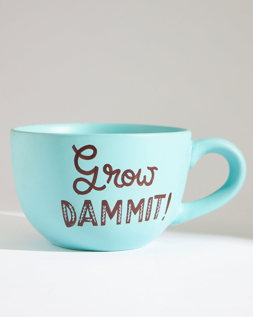 Grow Dammit Planter - Teal