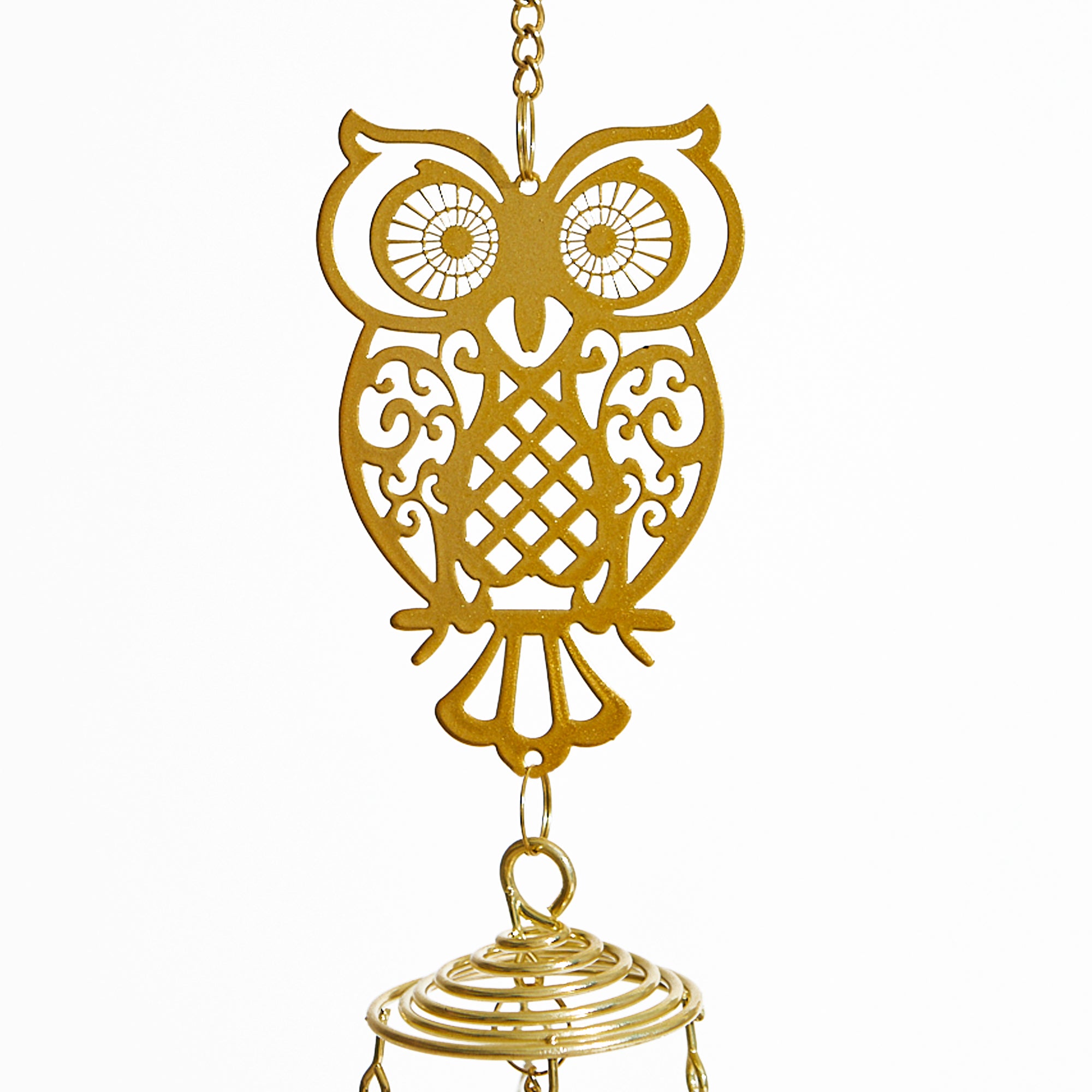 Classic Owl Dream Catcher - Gold