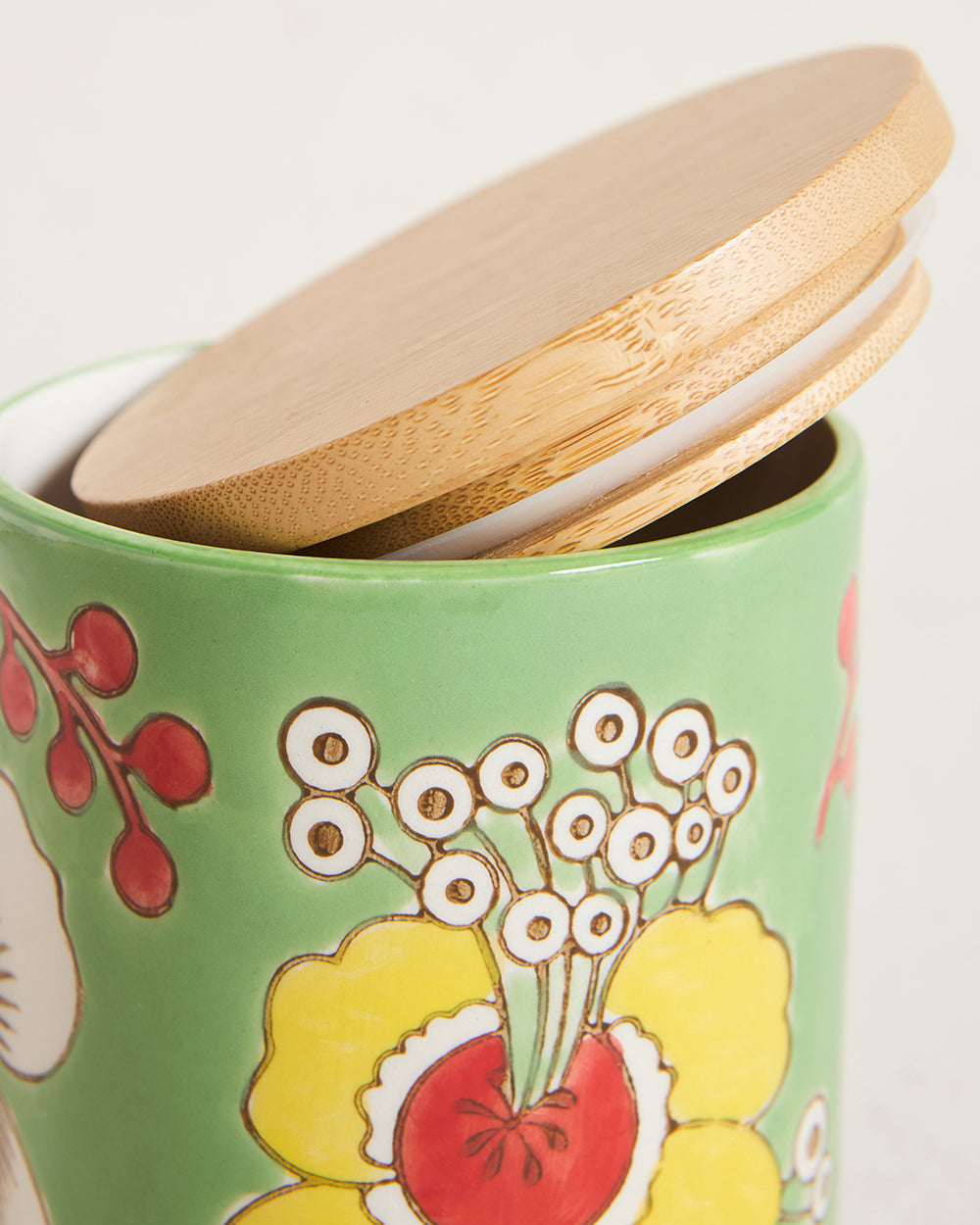Hibiscus Bloom Storage Jar | Green