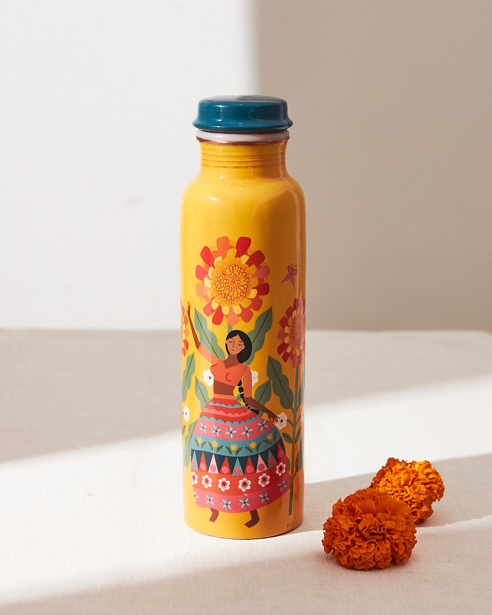 Crafted Copper Travel Bottle & Sipper | Drinkware