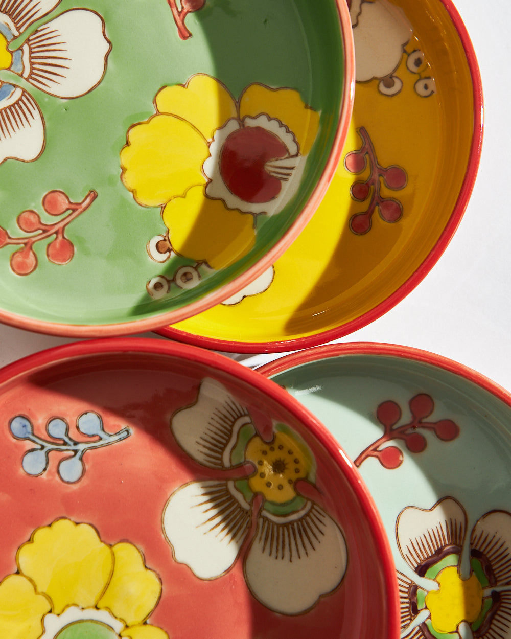 Hibiscus Bloom Snack Plates | Set of 4