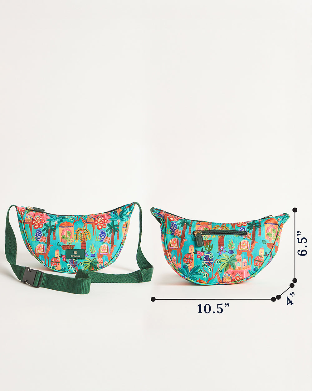 Trippy Half Moon Shoulder Bag - Jaipurscape