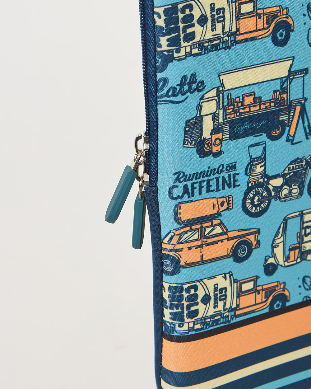 Teal by Chumbak Caffeine Hustle Laptop Sleeve, 13"