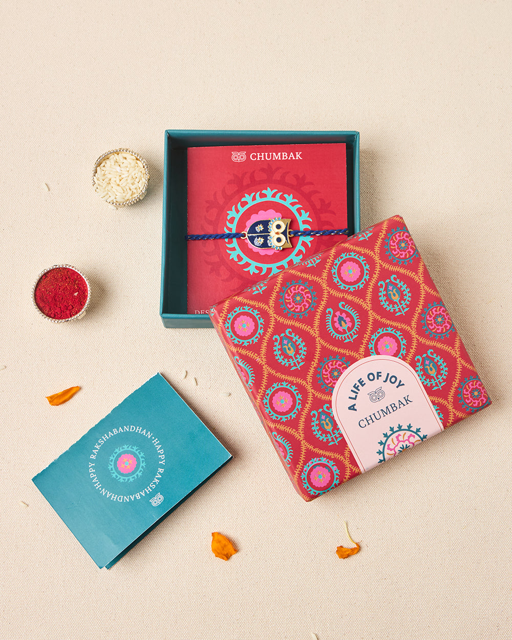 Owl-some Rakhi - Brass Motif