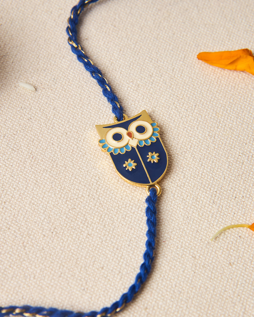 Owl-some Rakhi - Brass Motif