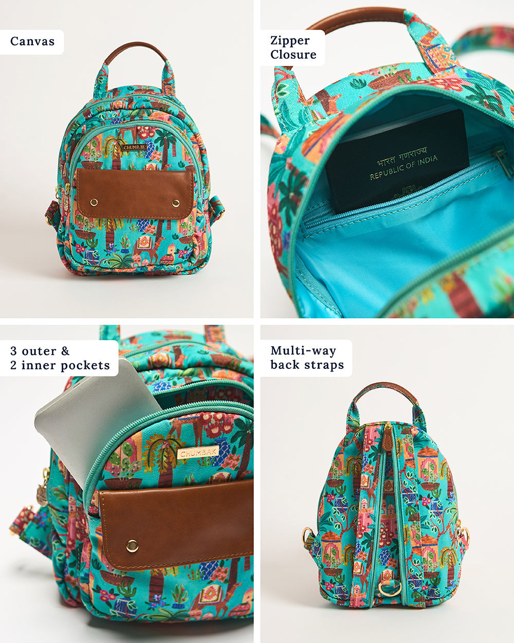 Raasta Mini Backpack - Jaipurscape