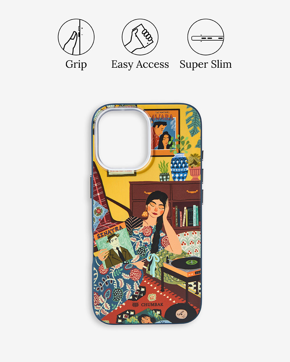 Phone Case Cover for iPhone 16 - Retro Malkin