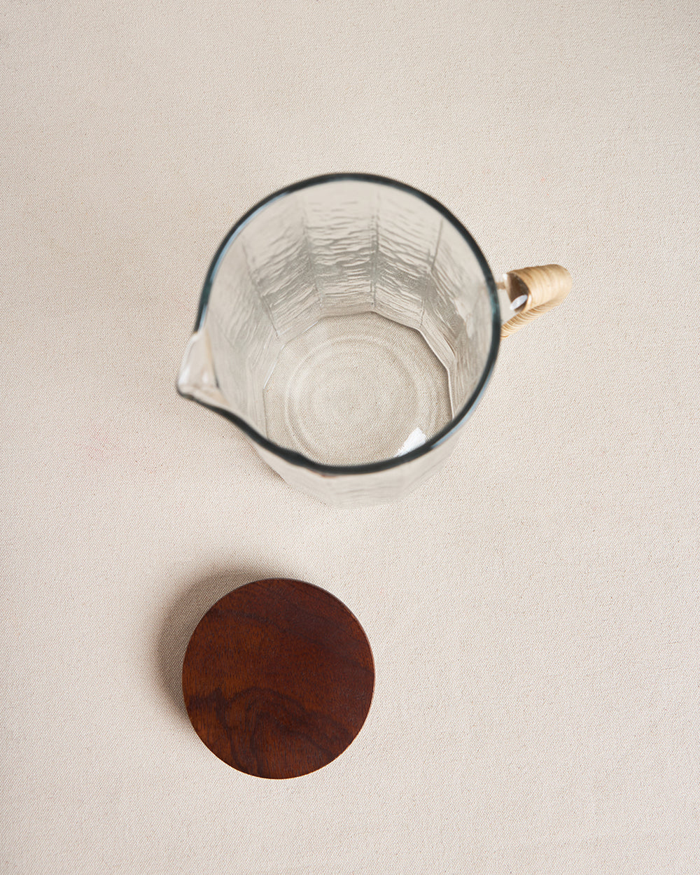Farmhouse Glass Pitcher with Lid, 1250ml