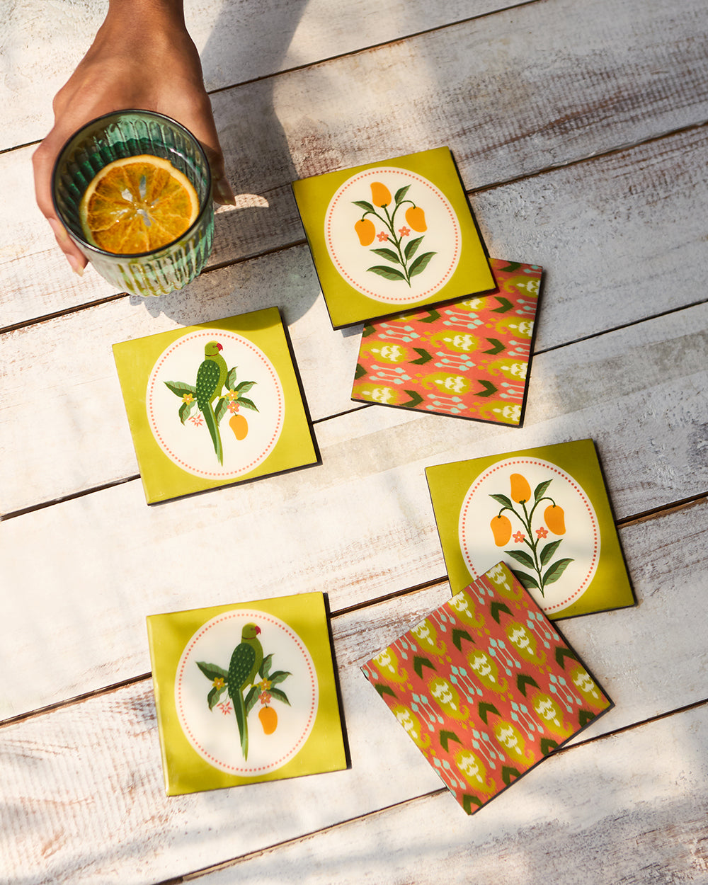 Serenade Wooden Coasters - Set of 6
