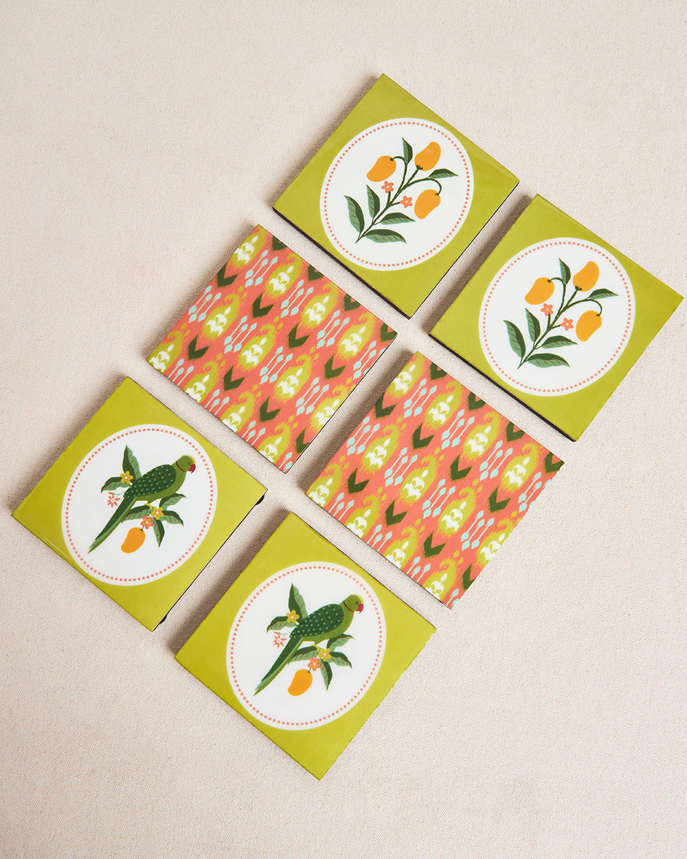 Serenade Wooden Coasters - Set of 6