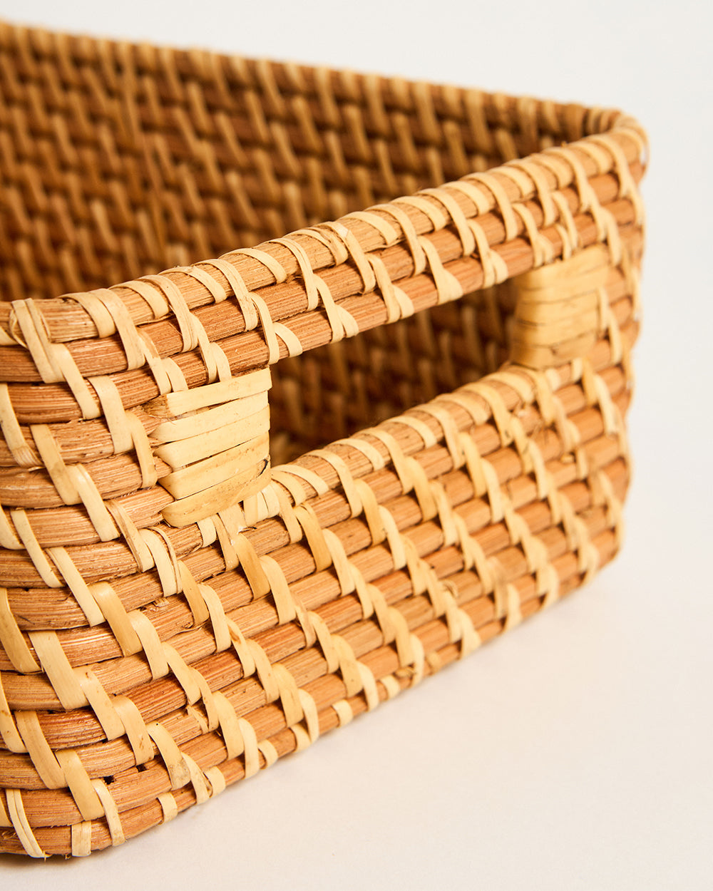 Bali Rattan Basket, Rectangular - 25 cm