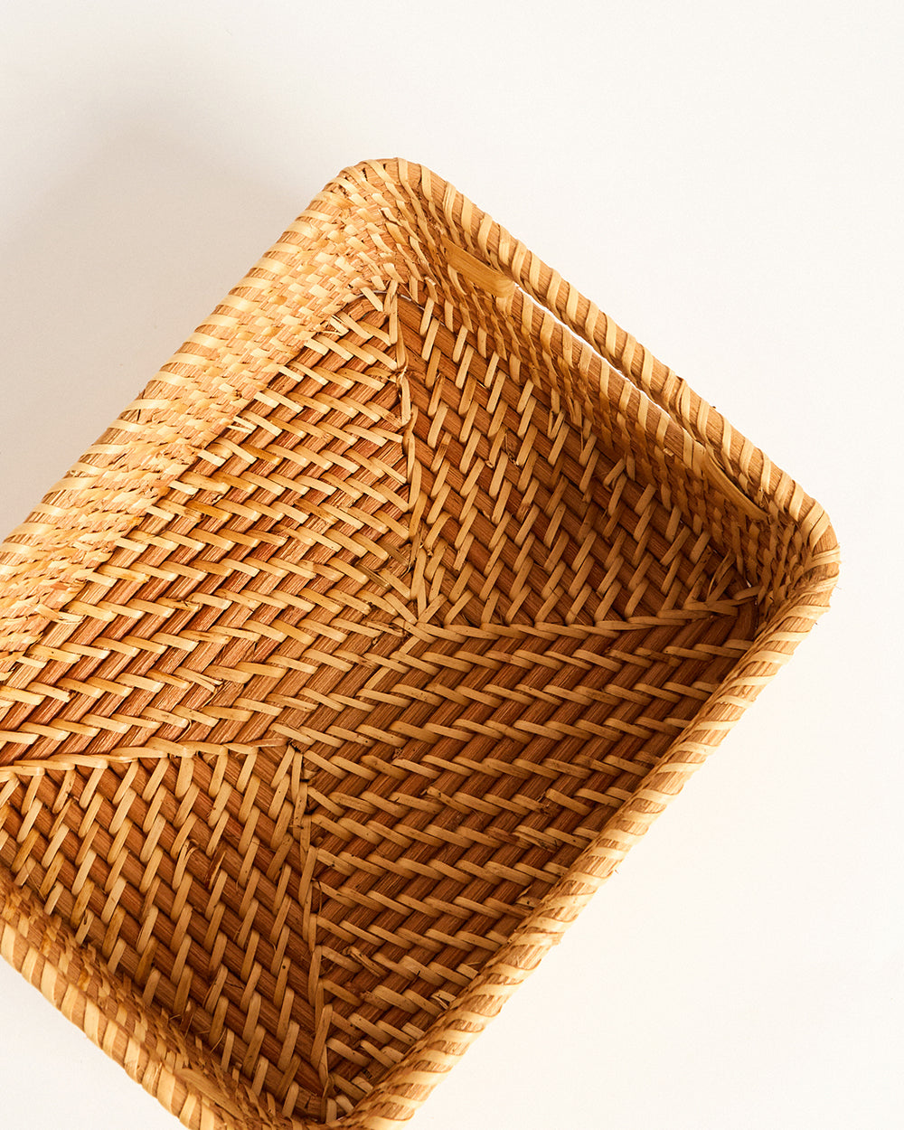 Bali Rattan Basket, Rectangular - 25 cm