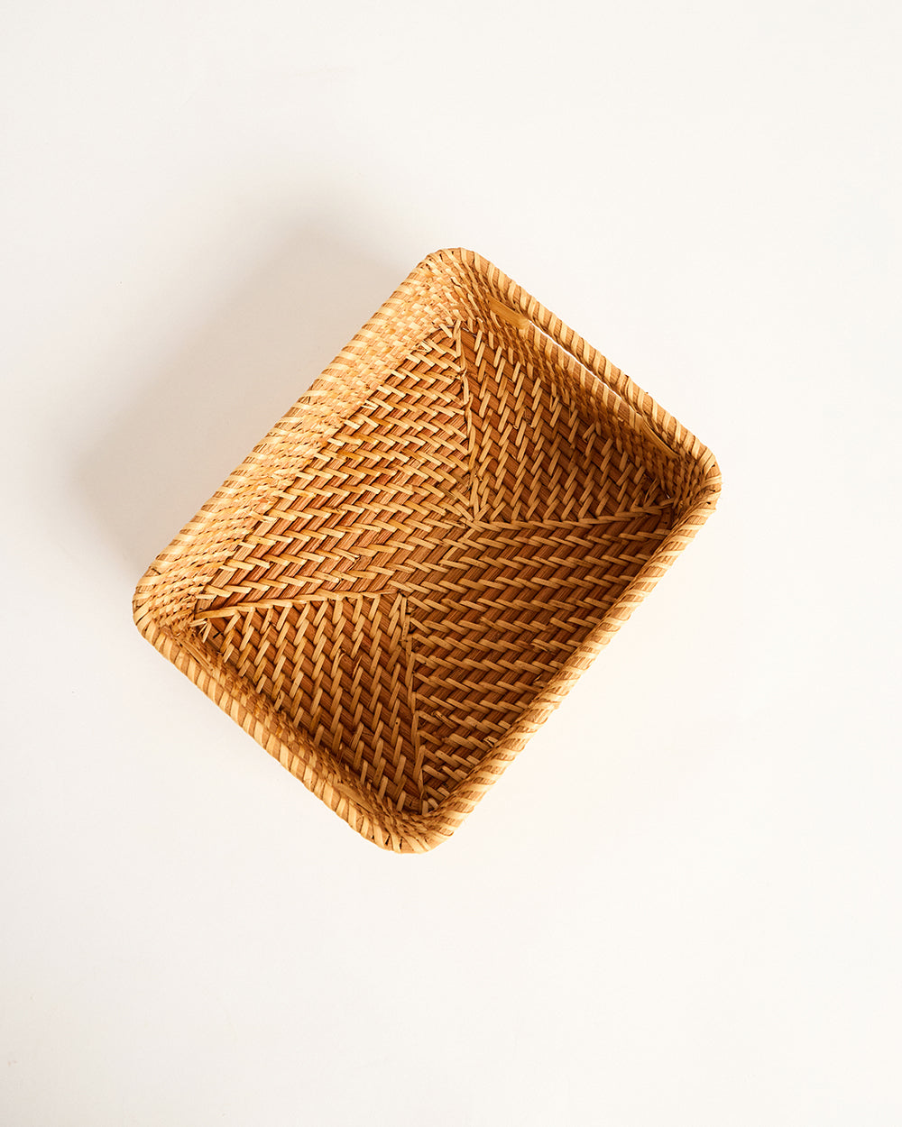 Bali Rattan Basket, Rectangular - 25 cm