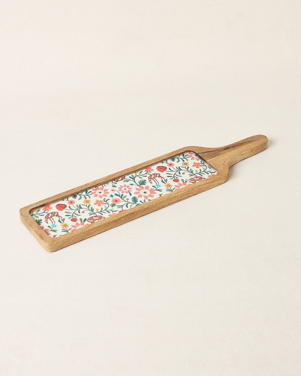 Hangul Wooden Snack Platter, 17"x4" | Kashmir Trails