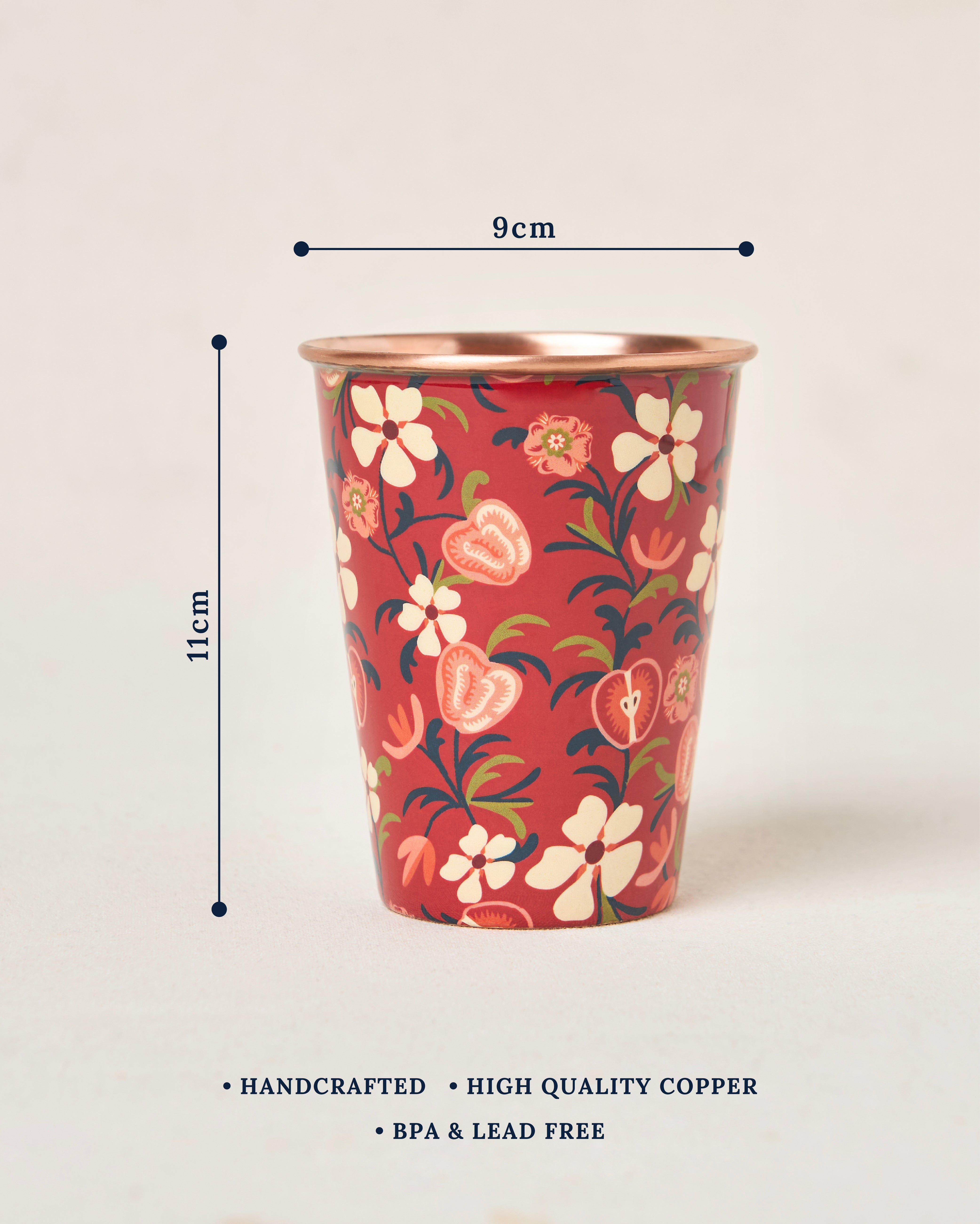 Apple Orchards Copper Tumbler, 350 ml | Kashmir Trails