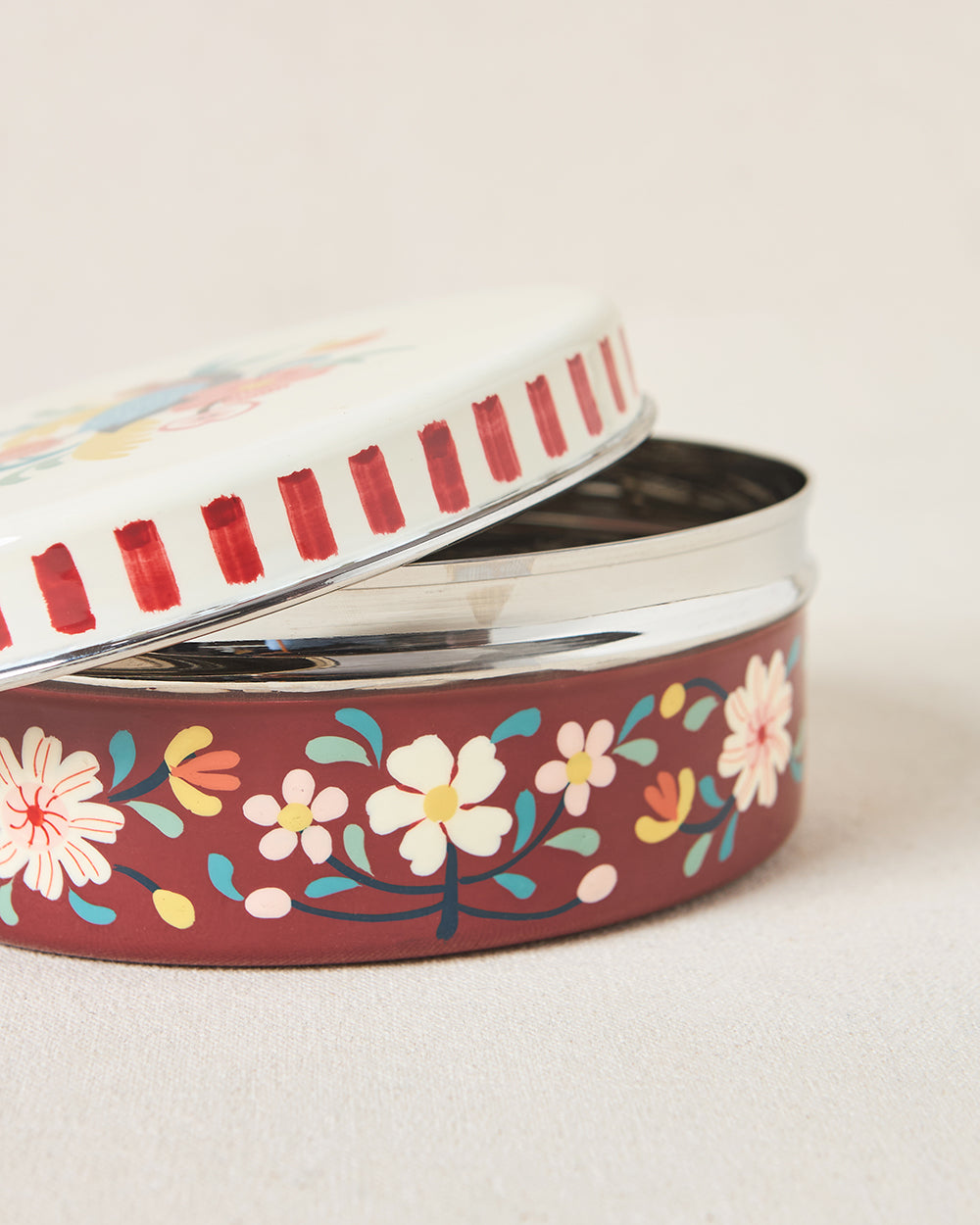 Monal Oval Hand-painted Tiffin, 600ml | Kashmir Trails