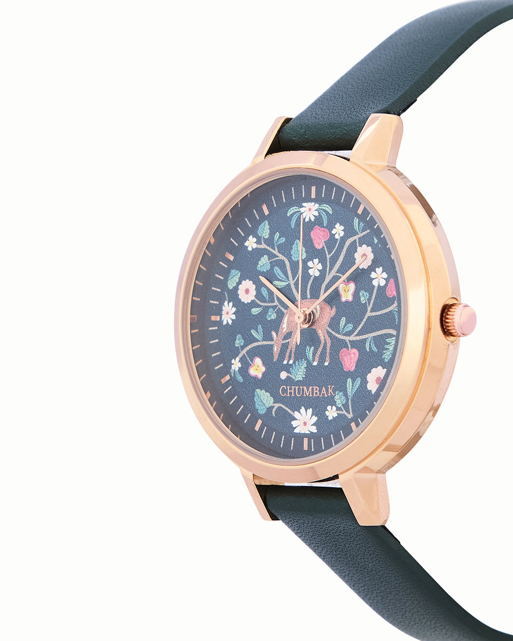 Hangul Leather Strap Watch with Bracelet Set | Kashmir Trails