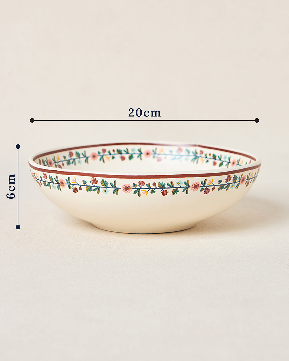 Hangul Pasta Bowl, 8" dia | Kashmir Trails