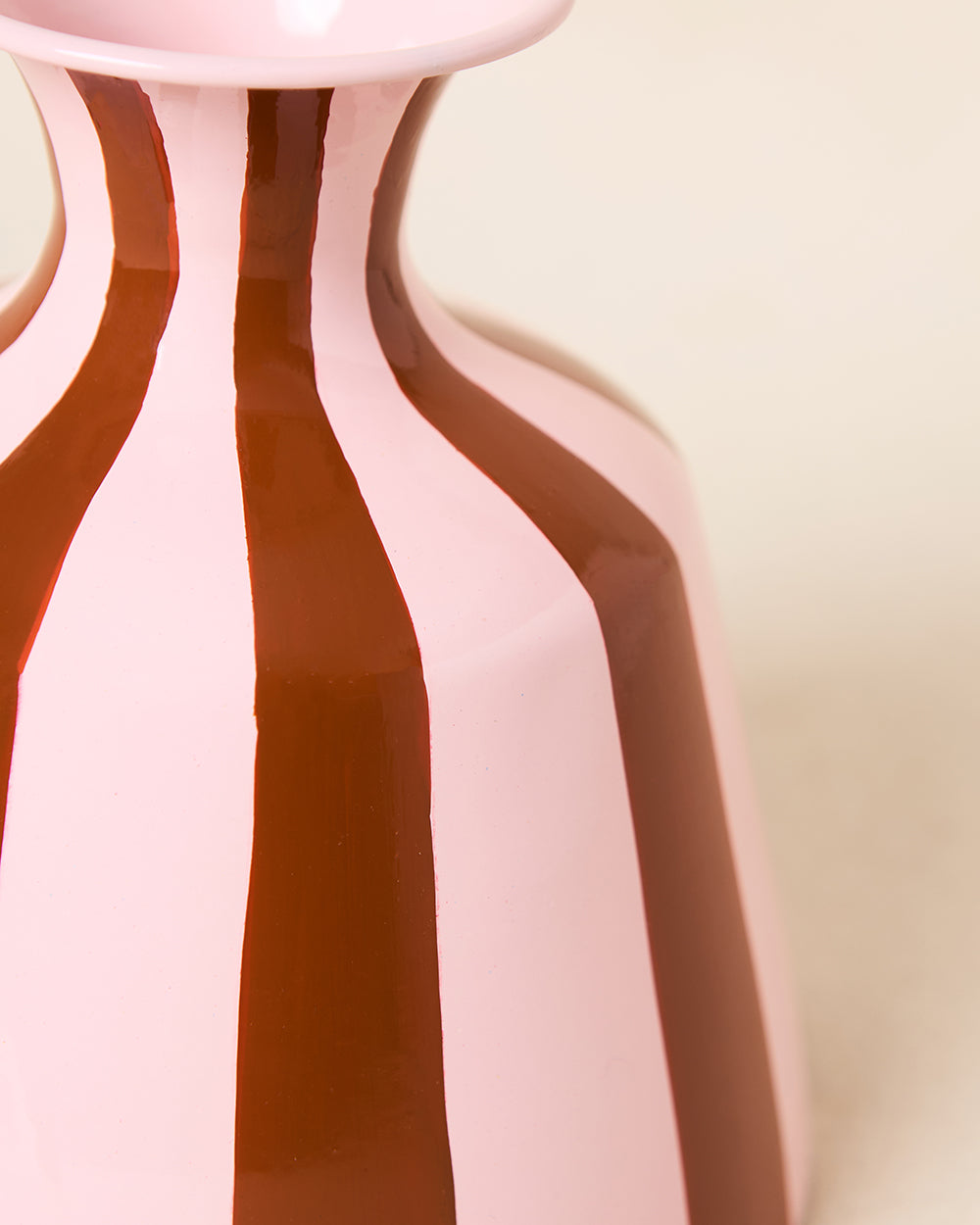 Paradise Stripes Vase, Hand-painted | Lost in Paradise