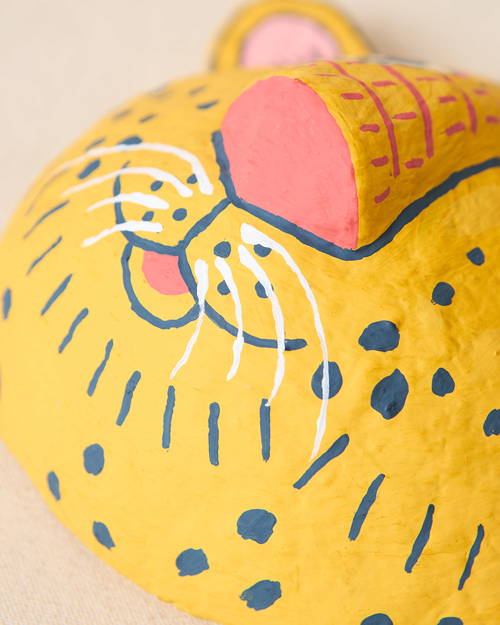 Leopard Mask Wall Décor, Paper Mache | Lost in Paradise