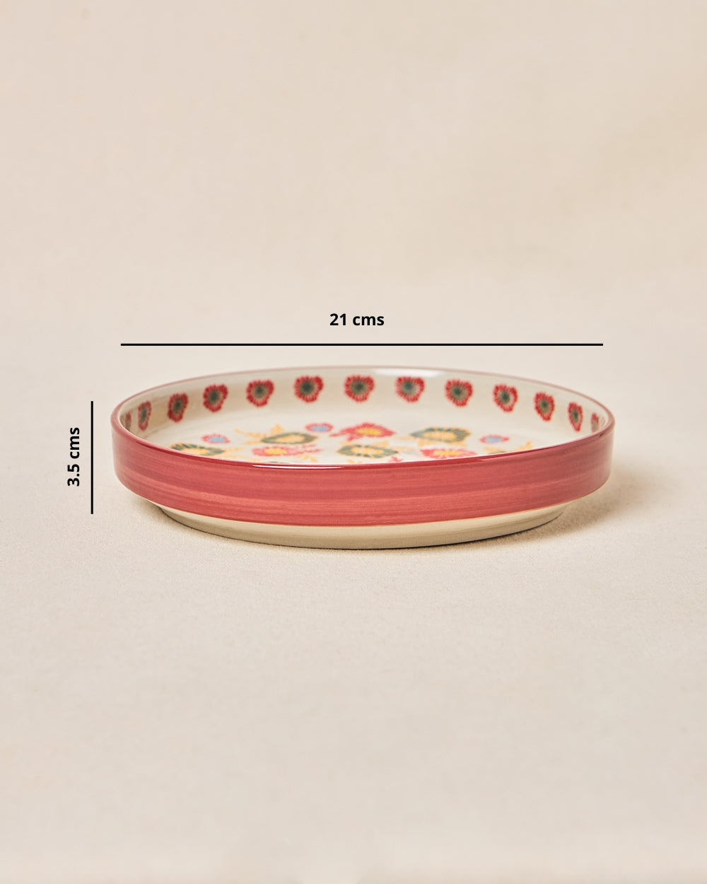 Wildflower Snack Plate, 8" dia | Lost in Paradise