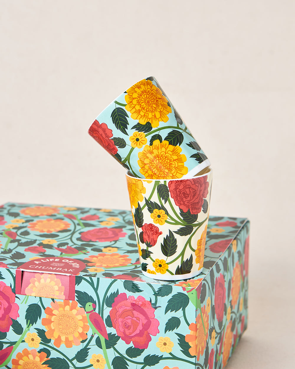 Rani Bagh Tumblers Gift Set - Set of 4, 180ml | Palace Memoirs