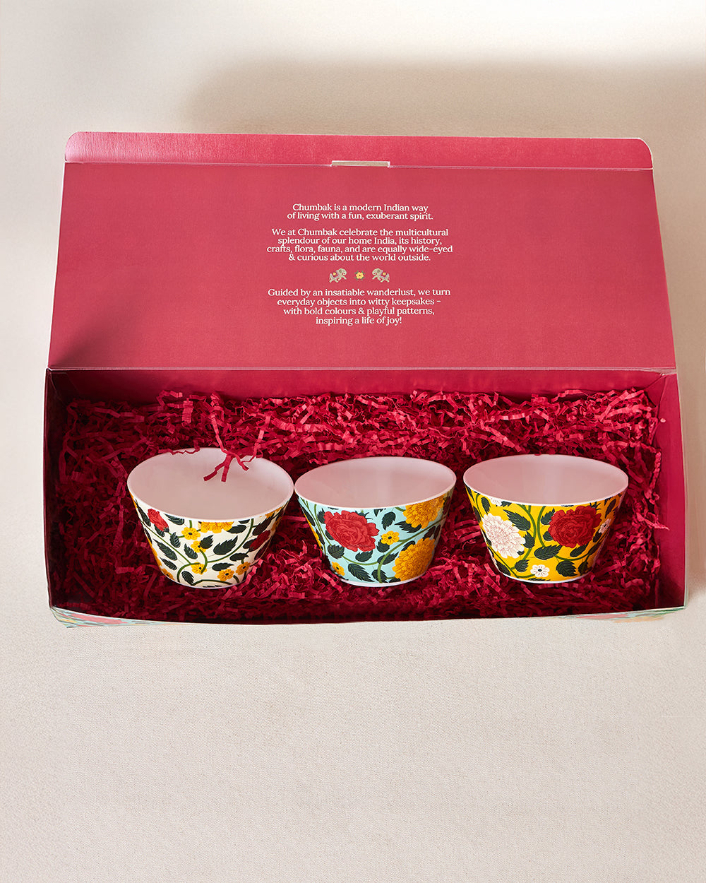Rani Bagh Bowls Gift Set - Set of 6, 220 ml | Palace Memoirs