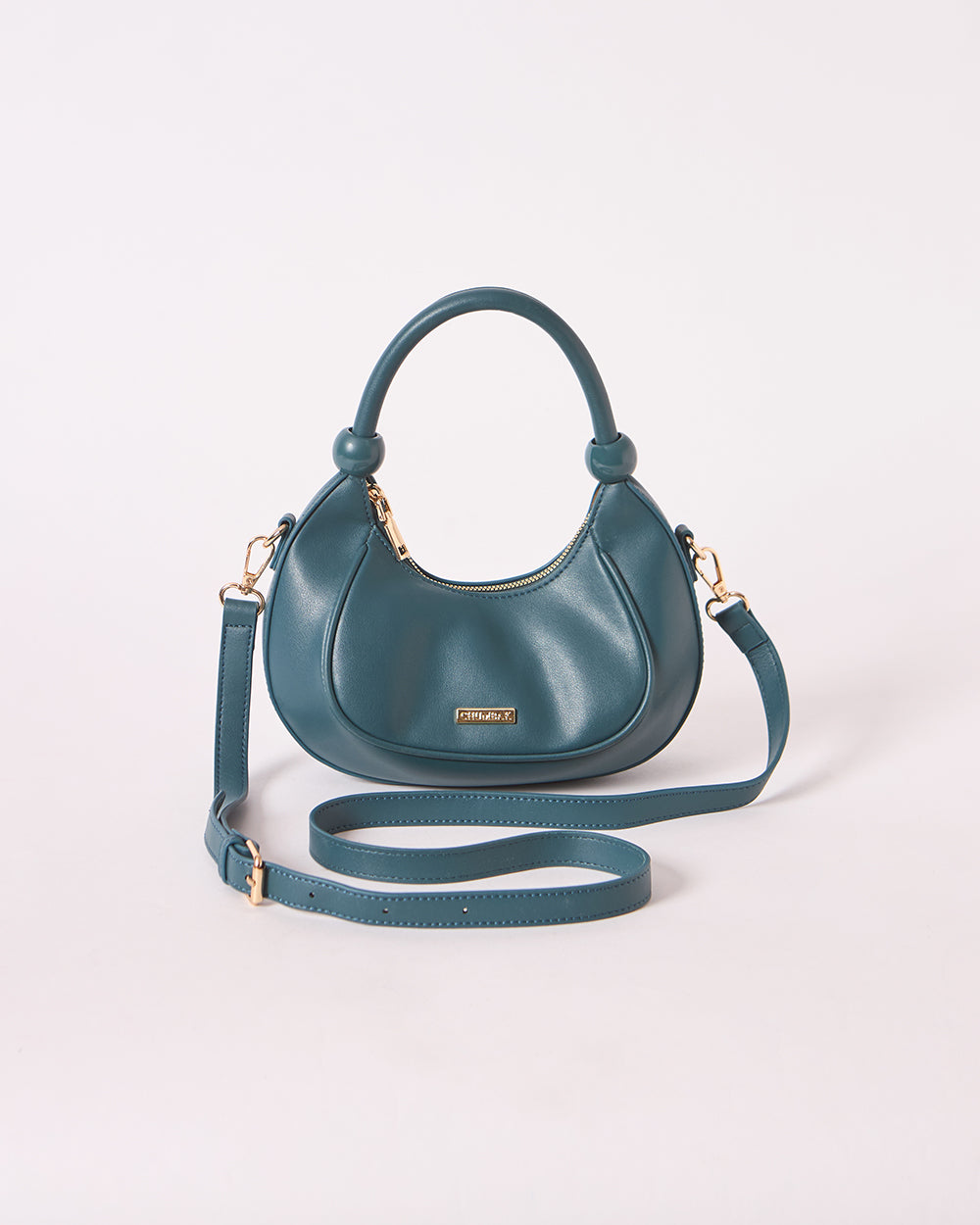The Venice Crescent Handbag, Deep Teal | Lost In Paradise