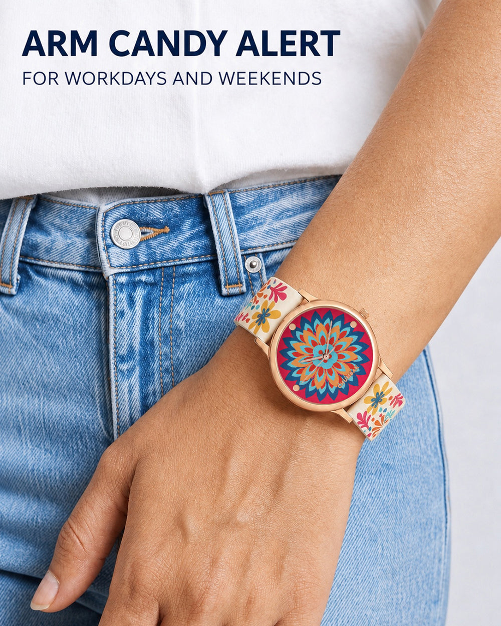 TEAL by Chumbak Jungle Burst Wrist Watch