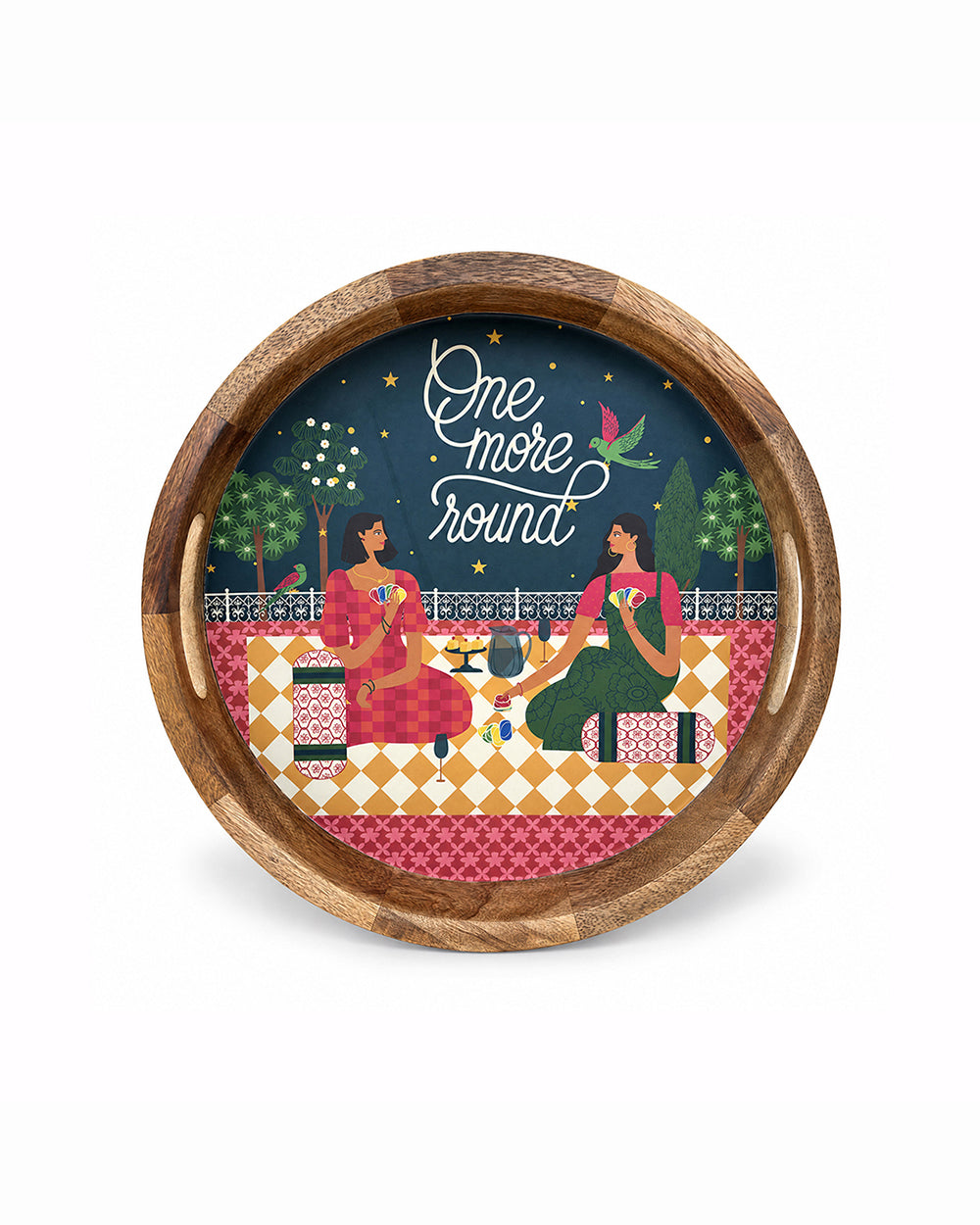 Golden Shaam Serving Tray | Haveli Socials