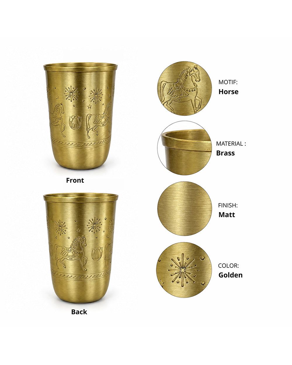 Haveli Ride Brass Tumbler | Haveli Socials