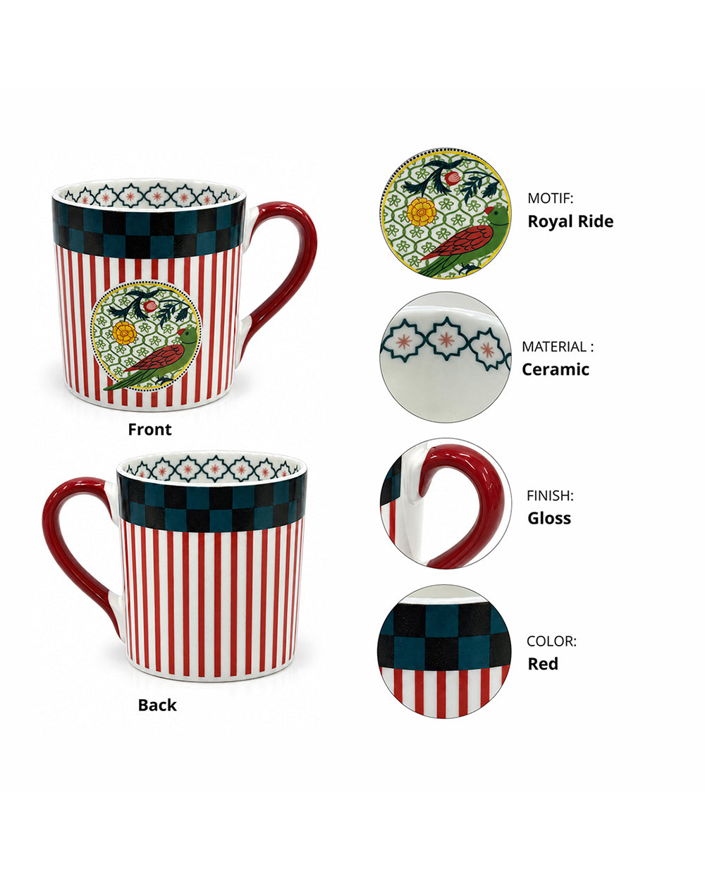 Polo Club Chai Mugs Set of 6 | Haveli Socials