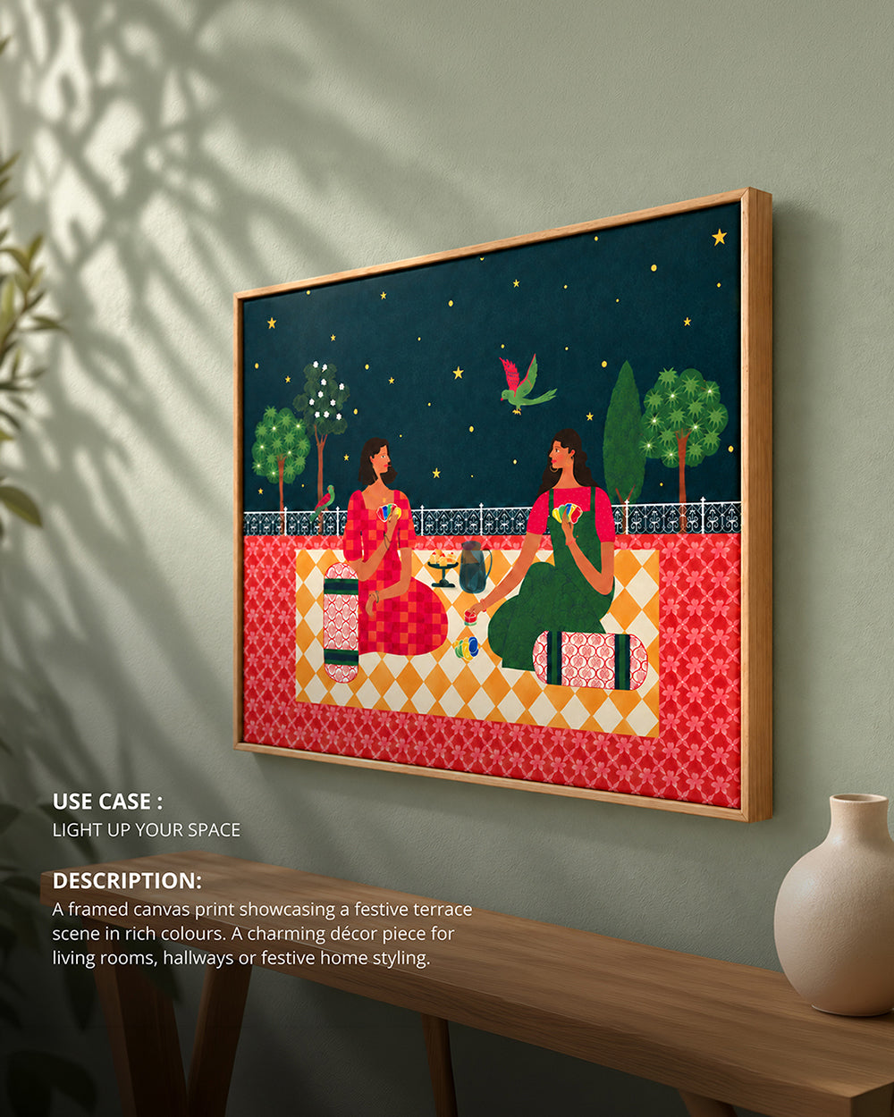Golden Shaam Canvas Art | Haveli Socials