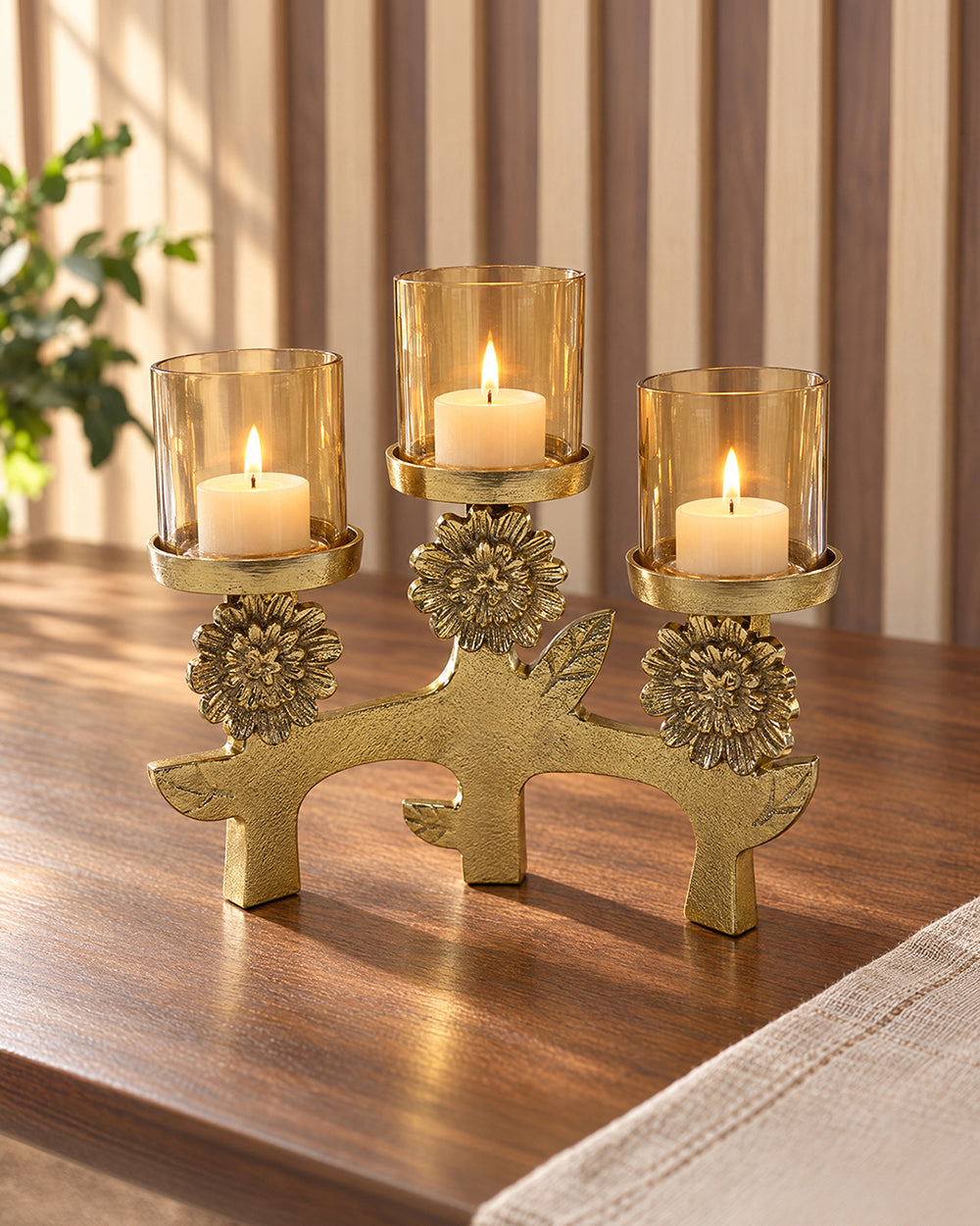 Genda Glow Candle Holder | Haveli Socials