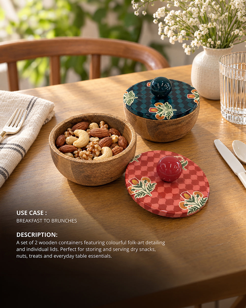 Patio Storage Bowls Set of 2 | Haveli Socials