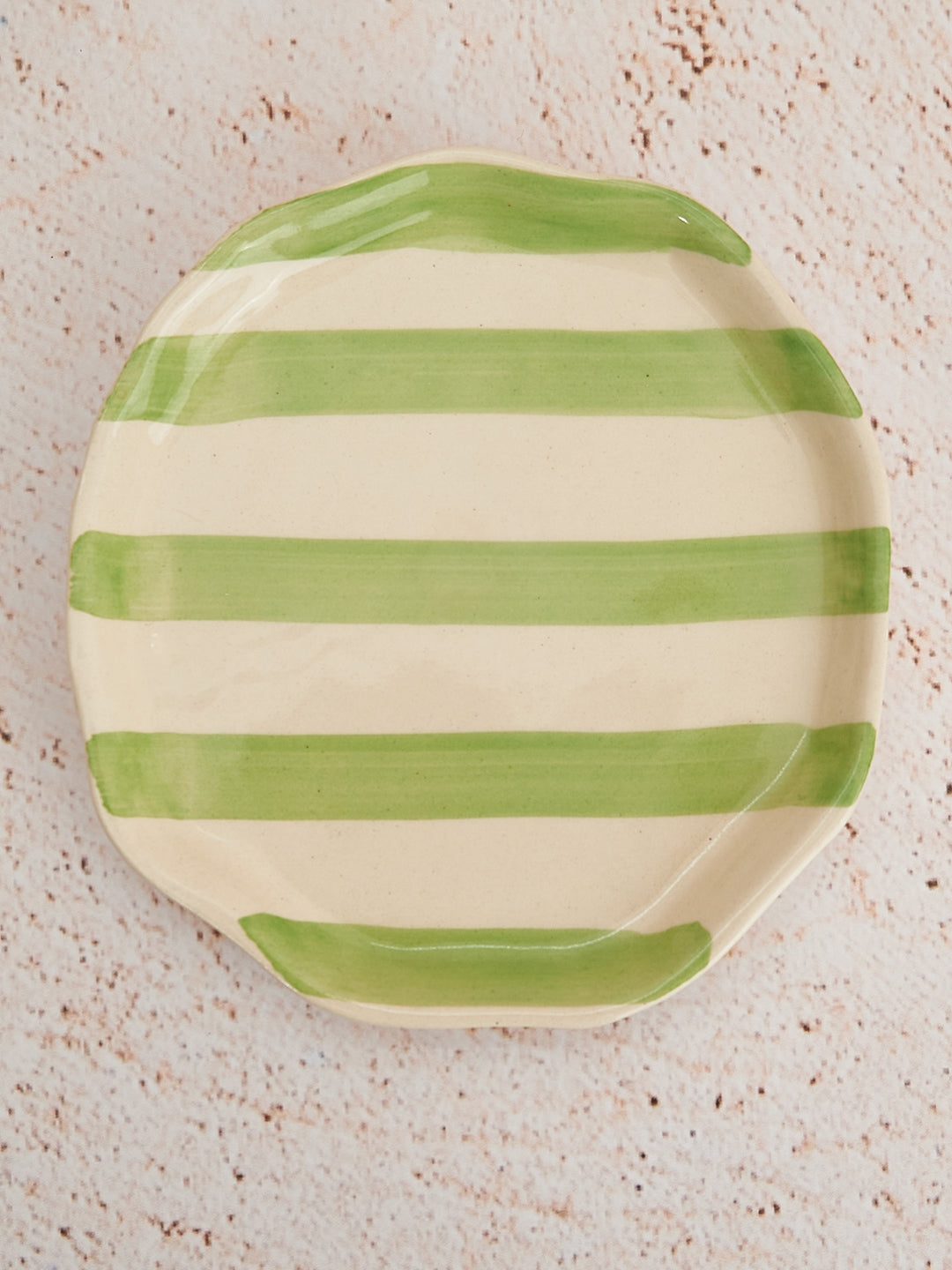 Retro Stripe Dish, Green