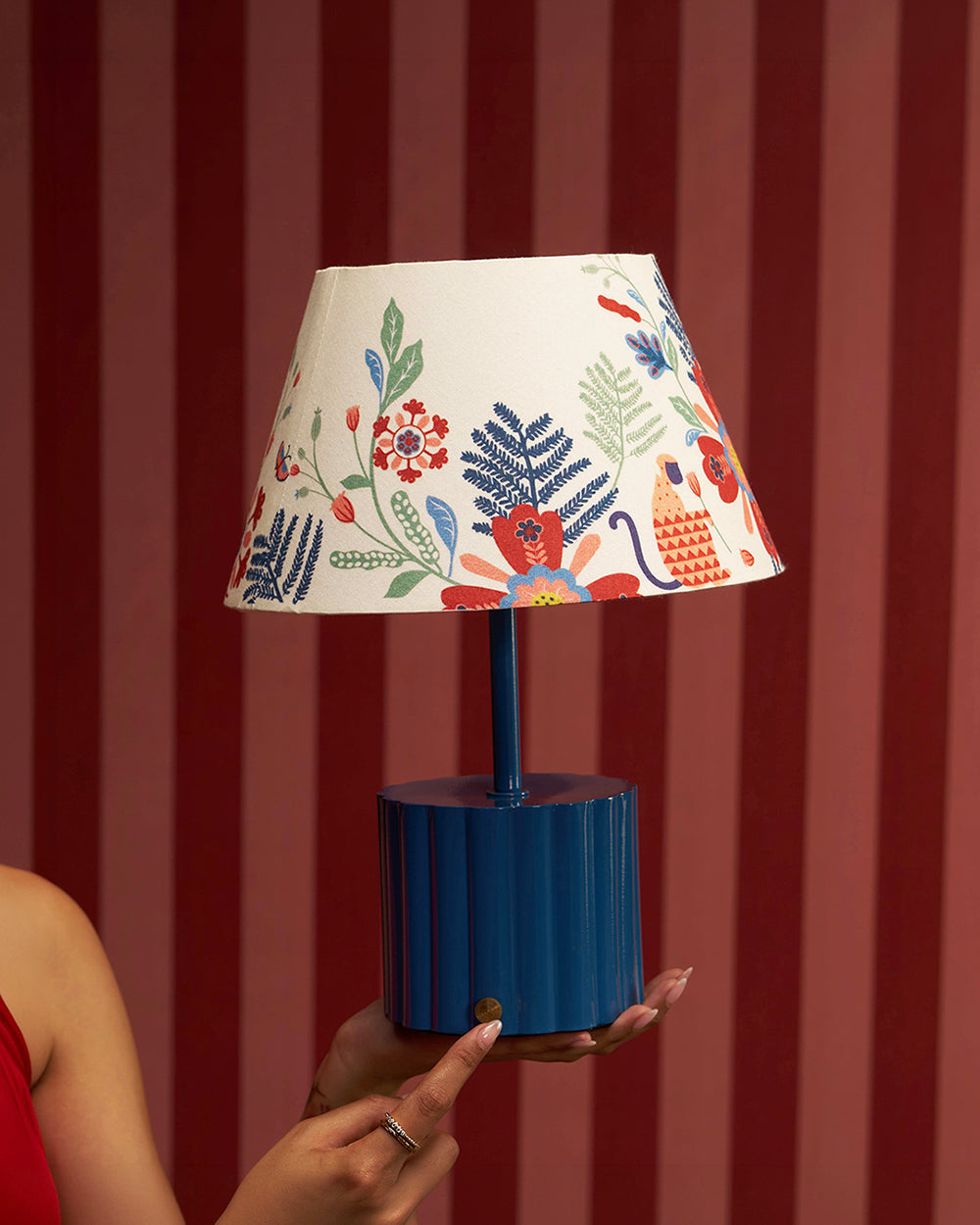 Forest Bloom Conical Table Lamp | Forest Folklore