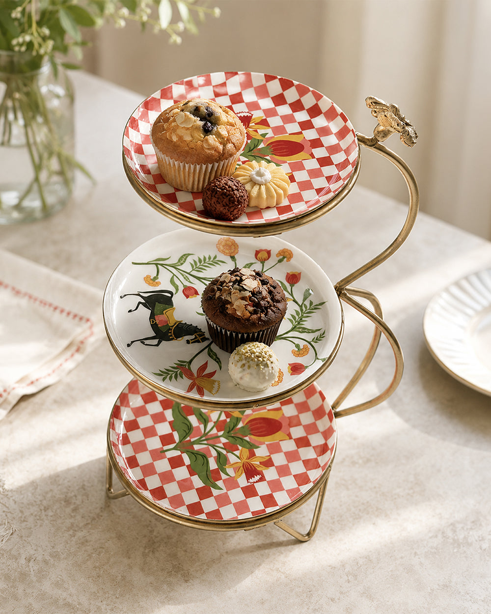 Festive Hosting  Snack platter for her set of 1 - Threads of Joy