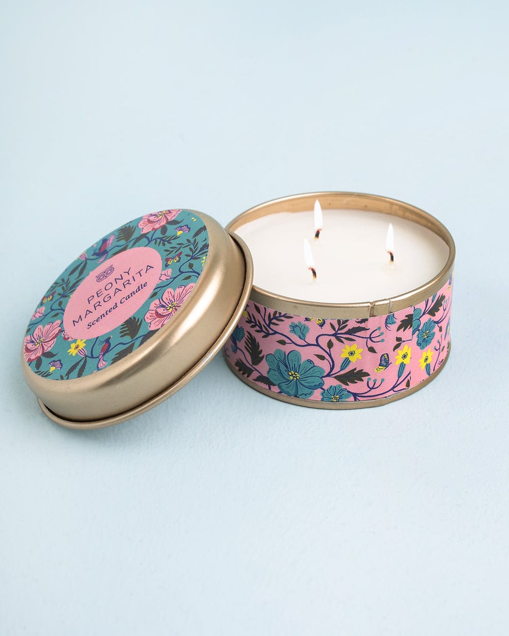 Chumbak Peony Margarita Tin Candle