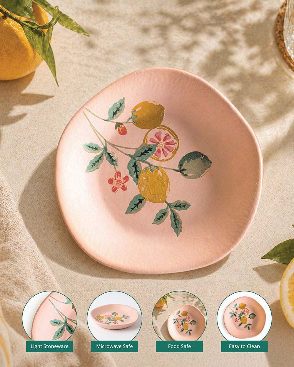 Limonata Dessert Plate | Citrus Zest