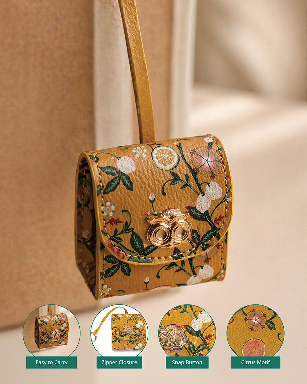 Limonata Air Pod Case Bag Charm | Citrus Zest