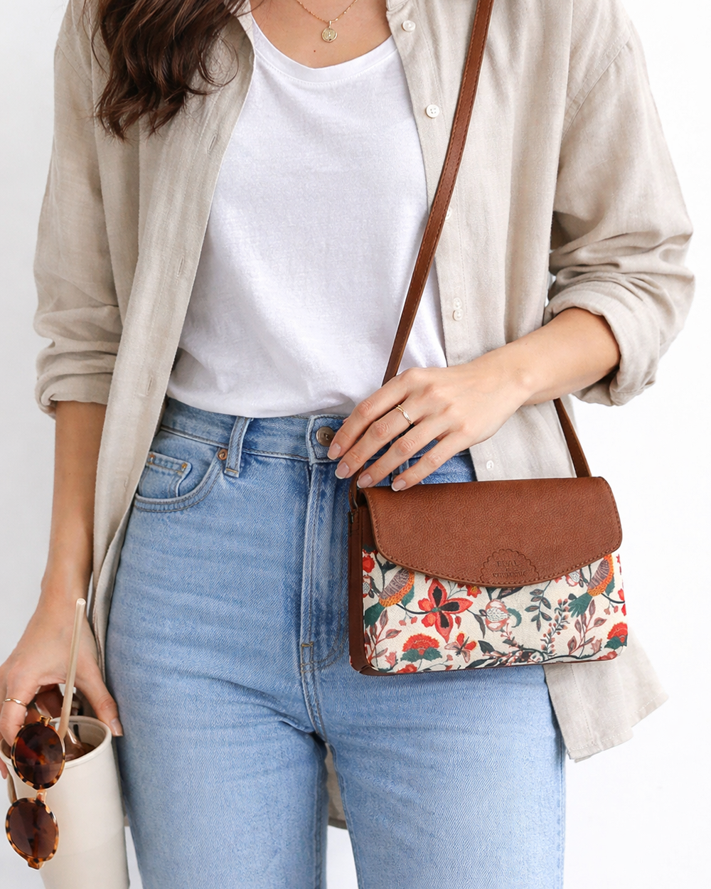 Teal by Chumbak  Bahaar Flap Away Sling