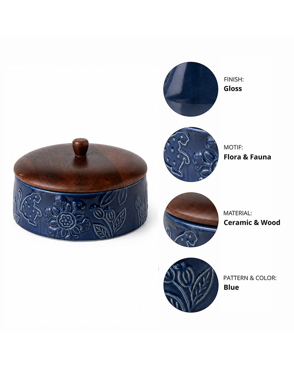 Forest Embossed Storage Jar | Forest Folklore