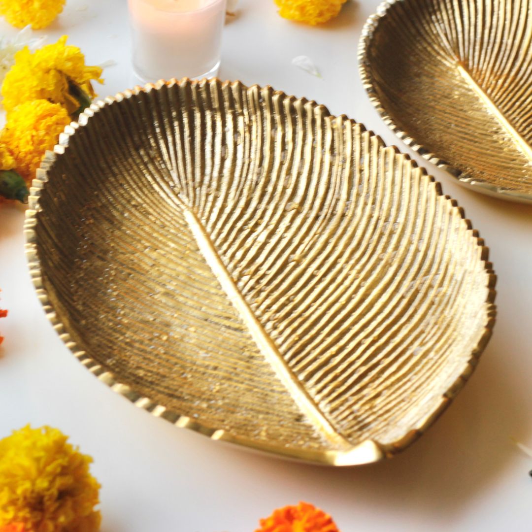 Leaf Gold Platter